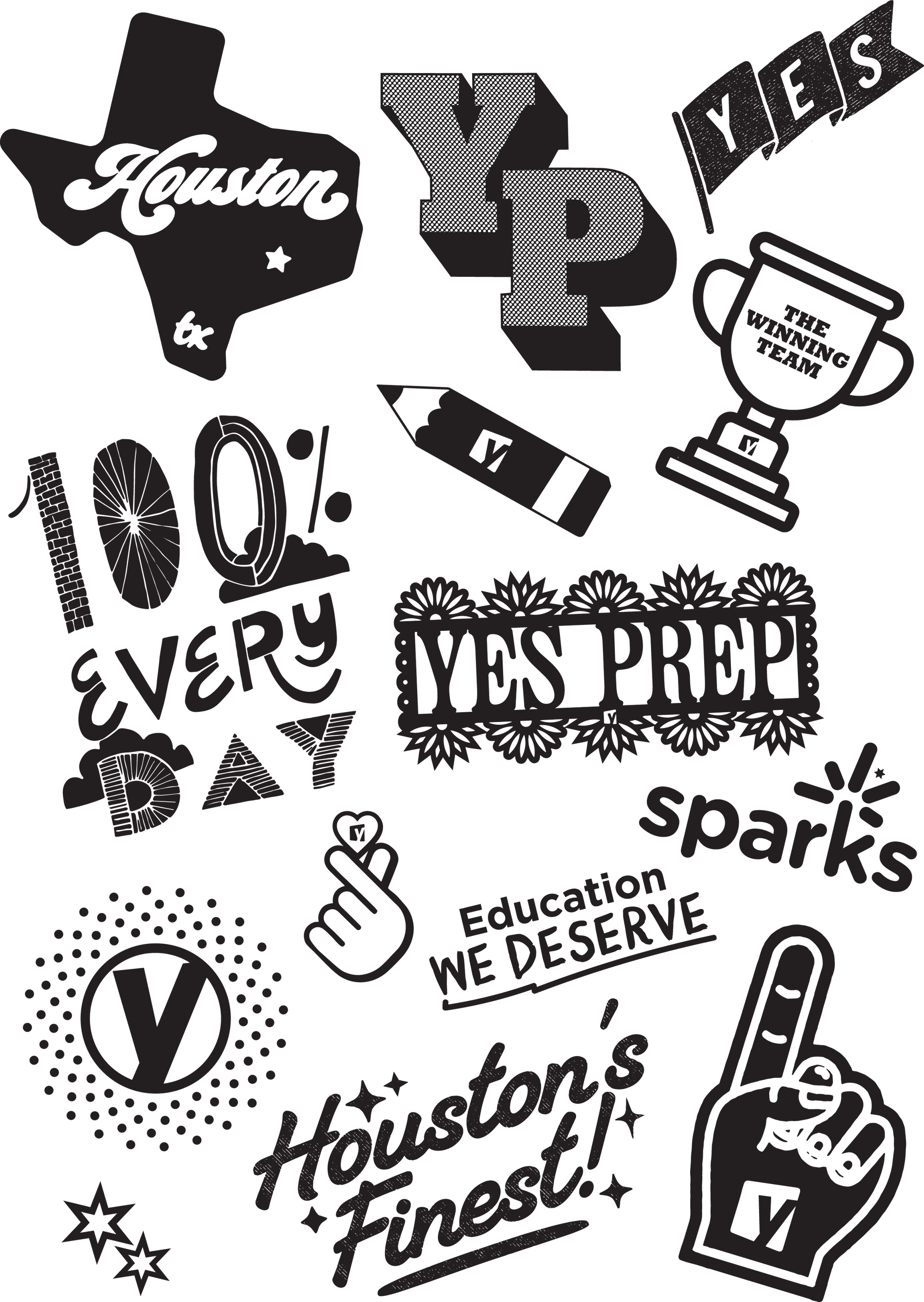 YES Sticker Kick-Off T-Shirt